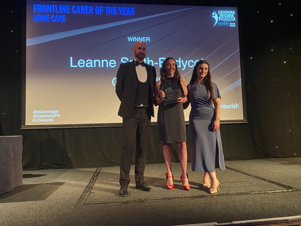 Quality Life UK's Leanne Smith-Bodycot for 'Frontline Carer of the Year' LIC